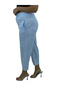 Plus Size Linen Mom High Waist Women's Pants - 4
