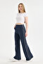 Women's Modal Fabric Stripe Detailed Loose Leg Sweatpants Casual Wide Leg Track Pants - 4