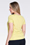 10839 Yellow V-Neck Short Sleeve T-Shirt - 4