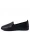 7145 Genuine Leather Daily Women's Flat Shoes-Black - 3