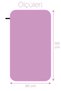 Unisex Microfiber Beach Towel 80X130Cm Soft Textured Sea Bath Sports Towel Large Size Purple - 3