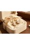 Bronze Earrings Authentic Jewelry Margazite Stone Pearl Model Vintage Women's Earrings - 5
