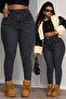 Plus Size High Waist Lycra Gray Pants
