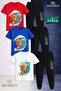 Children's Ayicik Sortlu Surf 3-Piece T-Shirt Tracksuit Set