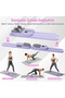 لوح بيلاتس متحرك متعدد الوظائف - محطة لياقة بدنية للجسم بالكامل مع نظام سكك حديدية - 4