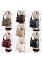 Women's Soft Faux Leather Shoulder and Crossbody Bag - 4