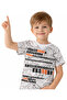 Boy's 1998 Number Patterned White Color T-Shirt - 4