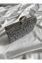 Square Model Evening Dress Handbag and Women's Shoulder Bag Silver - 3