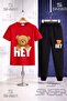 Children's Bear with Writing on His Back 3-Piece T-Shirt and Sweatpants Set - 4