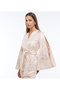Rose Gold Textured Casual Women Kimonos - 2