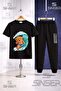 Children's Ayicik Sortlu Surf 3-Piece T-Shirt Tracksuit Set - 2