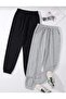 1+1=2 Pieces Black-Grey Economic Tracksuit Set Sportswear Quality 100%