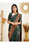 Dark Green Woven Silk Saree - MAF3043 - Dark Green - 3