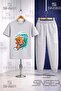 Children's Ayicik Sortlu Surf 3-Piece T-Shirt Tracksuit Set - 3