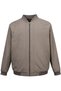 Plus Size Cotton Seasonal Coat with Bomber Collar - Comfortable Fit