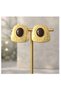 Xuping Brown Stone Steel Gold-Plated Earrings Non-Tarnish Vintage Anti-Allergic Vip Luxury Women's Earrings - 4