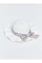 Floral Straw Girl's Fedora Hat (S6) - 3
