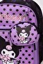 Kindergarten Bag Lilac-Black Nursery and Preschool Backpack Children's Bag with Wallet Gift - 7