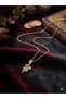 Gold Color Zircon Stone Detailed Snake Necklace - Symbol of Power, Protection, and Transformation - Ghost Chain Design - 2