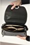 Women's Hand and Shoulder Bag with Cross Strap and Flap, Multi-Compartment, Daily Stylish Bag - 8