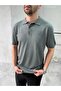 Men's Relax Fit Buttoned Polo Collar T-Shirt