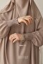 طقم فستان هيرا شادو سوفليه باللون البيج - 2