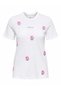 Women's White1 Onlkıta S/S Glam Top Box Jrs T-Shirt 15368885-B.White-Ma - 6