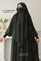 Hira Shaded Souffle Ferace Set Medina Green