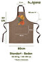 Kitchen Apron Set of 2 Stain-Resistant Water-Repellent Fabric Colorfast Print Floral Botanical Pattern Double Apron - 7