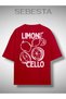 Limon Cello Printed Premium Oversize T-Shirt