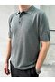 Men's Relax Fit Buttoned Polo Collar T-Shirt - 2