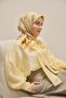 Twill Silk Scarf Evreka Butter Yellow 90X90 - 2