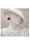 Xuping Stud Earring with Stone - Gold Plate Round Vintage Antiallergic Stainless Steel Vip Women's Earrings - 7