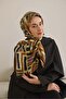 Twill Silk Scarf Bohemian Atlas Pattern Ivory 90X90 - 2