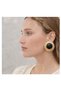 Xuping Stud Earring with Stone - Gold Plate Round Vintage Antiallergic Stainless Steel Vip Women's Earrings - 5