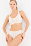 Touch Cream High Waist Slip Panties - 5