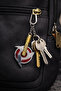 Naruto Sharingan Movable Metal Keychain Red Patterned Unisex