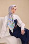 Twill Silk Scarf Evreka Lilac 90X90 - 2