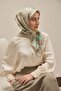 Twill Silk Scarf Evreka Mold Green 90X90 - 4
