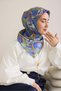 Tivil Pure Silk 11501 - 01 Lilac Flower Pattern - 2