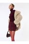 Faux Fur Coat Double-Breasted Long Sleeve - 4