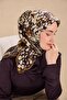 وشاح حرير تويل سامانيولو باللون البني الحار 90x90 - 4