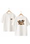 Brown Dog Printed 100% Cotton Oversize Loose Regular Fit Crew Neck T-Shirt