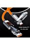 4 in 1 Charger Cable, PD 60w Multi Charger Cable Nylon USB Fast Charger Cable 3.3ft/1m Phone Charger - 4