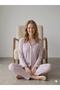 Summer Lycra Women's Buttoned Combed Cotton Viscose Pajama Set - 2