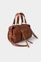 Mini Cylinder Form Multi-Compartment Hand and Shoulder Bag - 5
