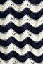 Appliquéd hole-knit dress - 6