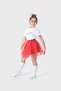 Girl's April 23Rd Costume - White Ataturk Signature T-Shirt and Red Tutu Skirt Set - 4