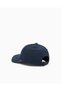 Unisex Contrast Logo Detailed Hard Visor Breathable Fabric Navy Blue Sports Hat 7X000590 - 5