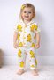 100% Cotton Short Sleeve Buttoned Summer Girl Boy Sweet Yellow Duck Pattern Baby Pajama Set - 4